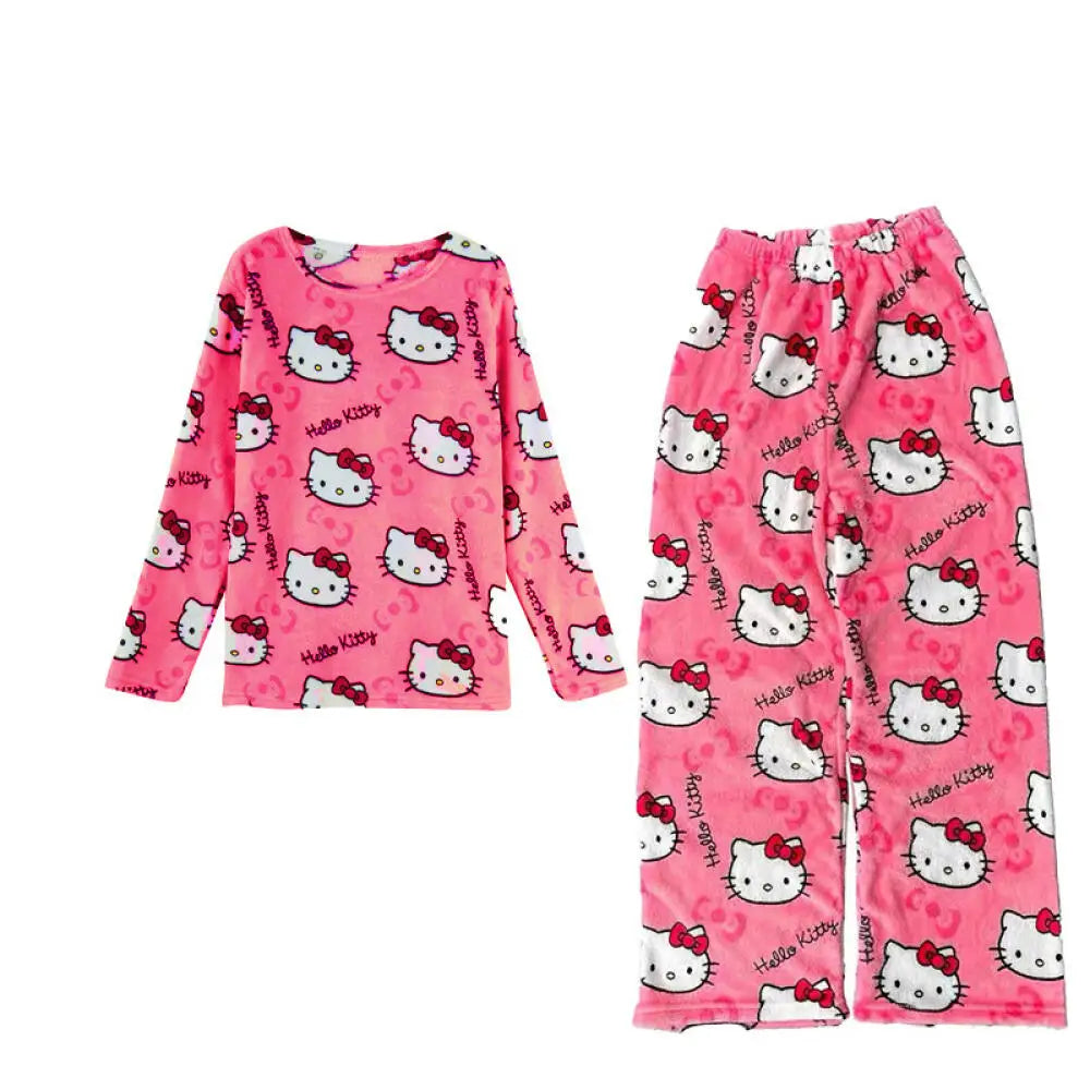2pc Hello Kitty Flannel Pyjama set