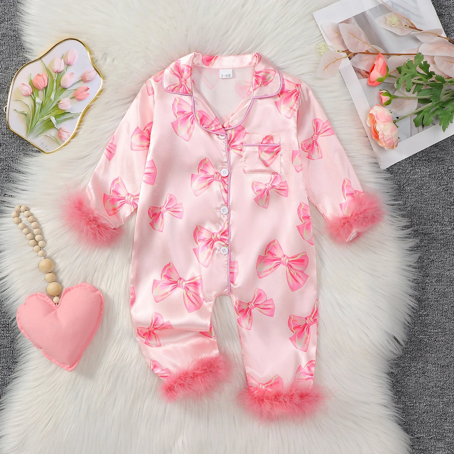 Satin Baby Pyjamas Spring