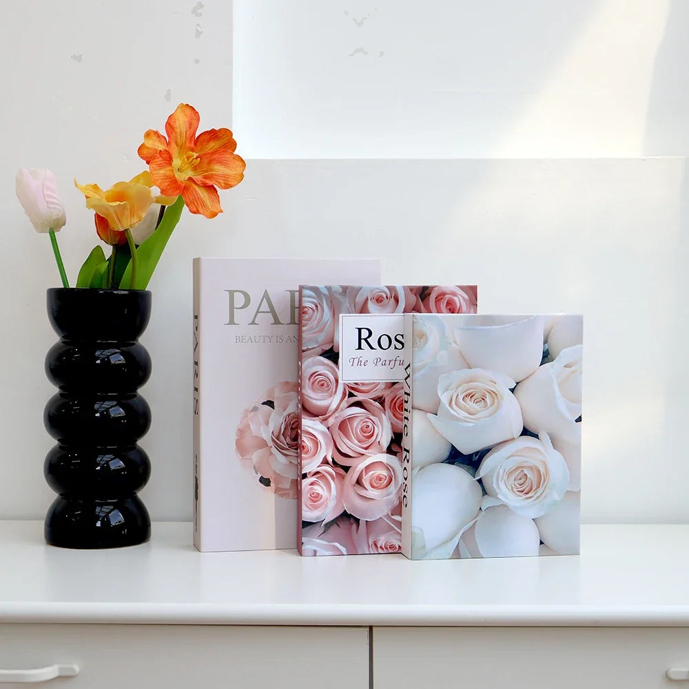 3Pcs/Set Fake Books Ornament Decorative Table Books