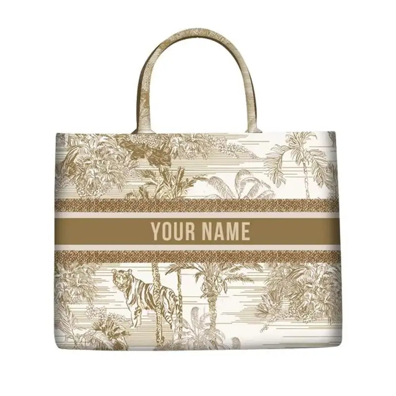 Personalised Large Capacity Canvas Tote Travel Bag