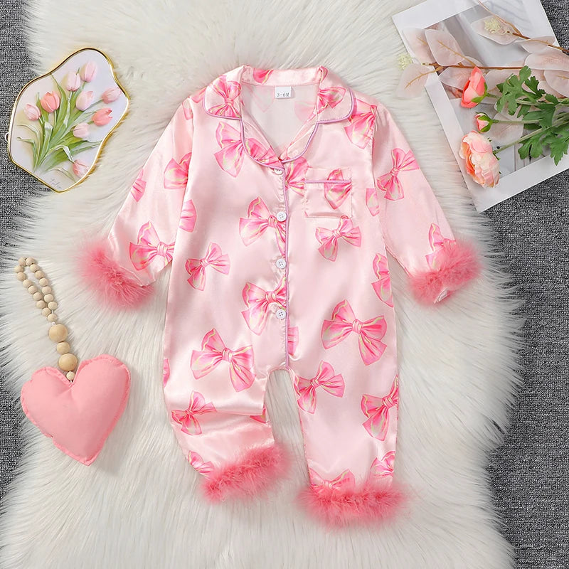 Satin Baby Pyjamas Spring
