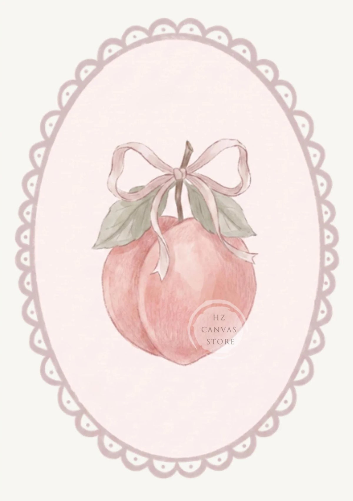 Pink Nursery Canvas Print Wall Art