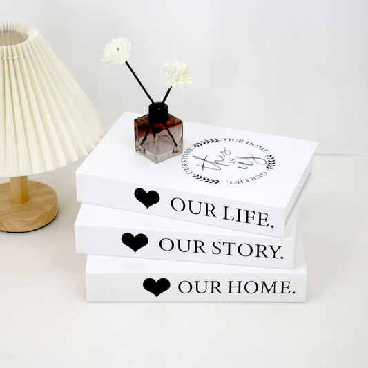 3pcs/Set Fake Decoration Decor Books