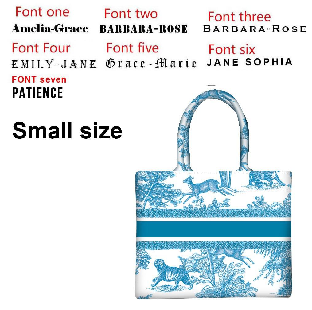 Medium Artistic Printed Linen tote bag