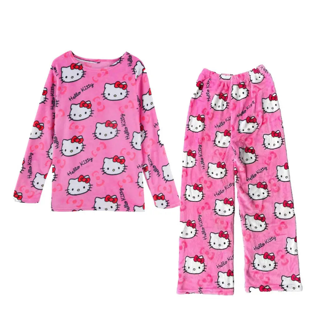2pc Hello Kitty Flannel Pyjama set
