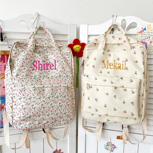 Personalised Flower Backpack