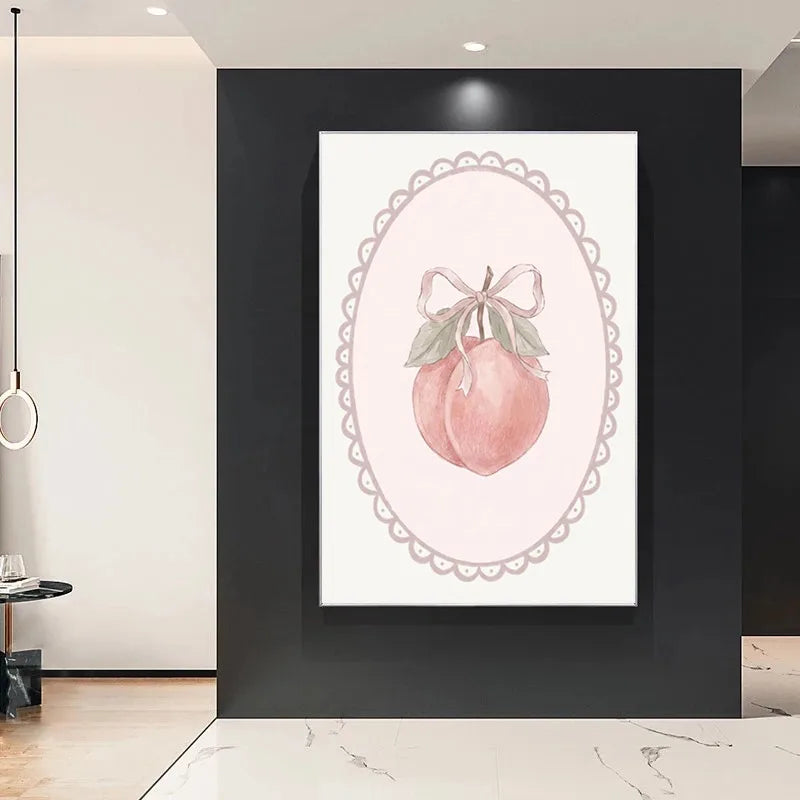 Pink Nursery Canvas Print Wall Art