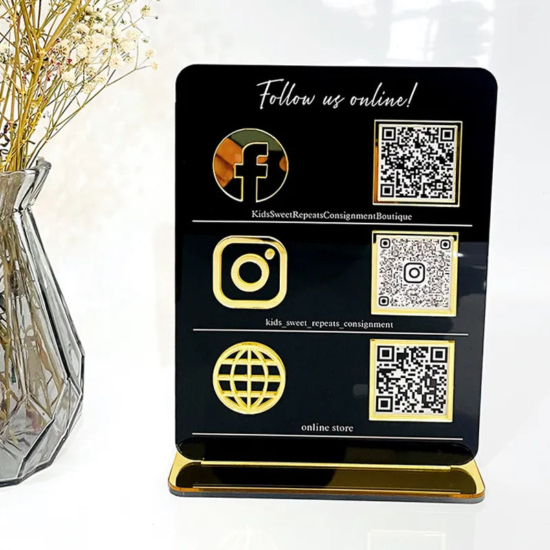 Customised Social Media Signs