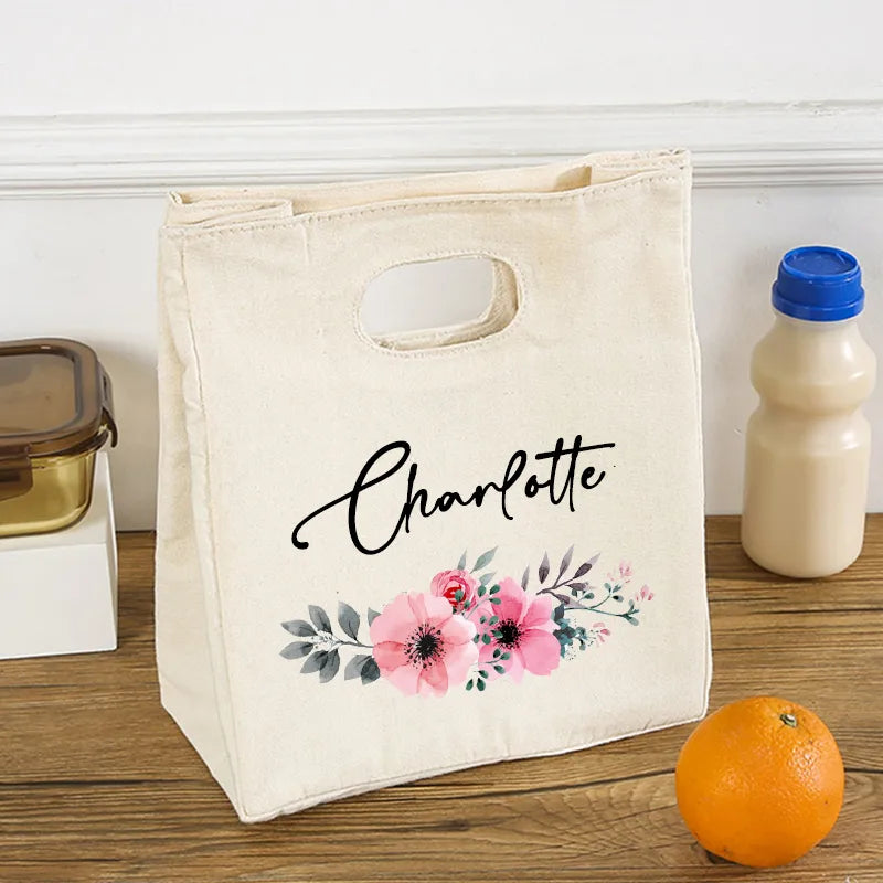 Custom Insulated Flower Cooler Lunch Box Bag