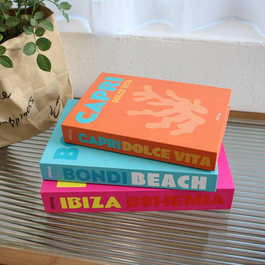 3Pcs/Set Ornament Decorative Fake Book