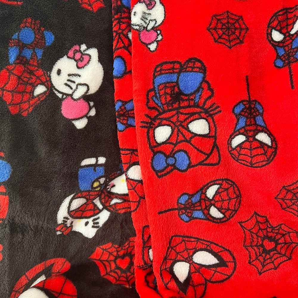 SpiderAnime Kitty Pajama Pants Fluffy Trousers