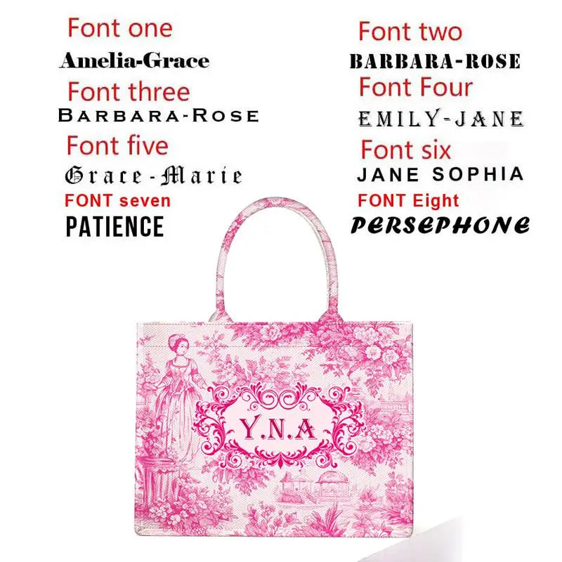 Personalised Large Capacity Canvas Tote Travel Bag