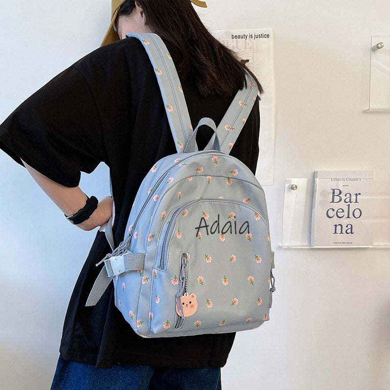 Personalised Flower Backpacks. Back to School