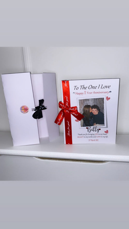Own Photo Girls Ribbon Cards