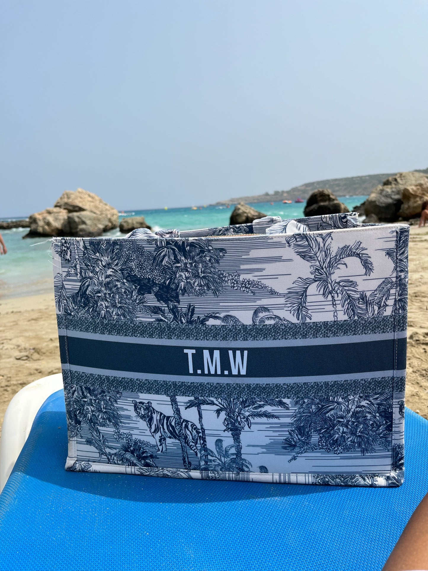 Custom Large Pattern Canvas Tote Bag