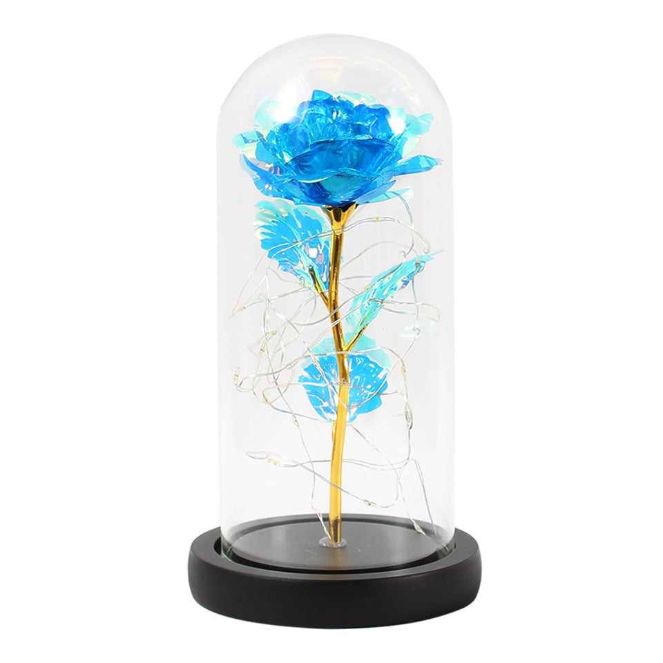 LED Rose Dome With Fairy Lights
