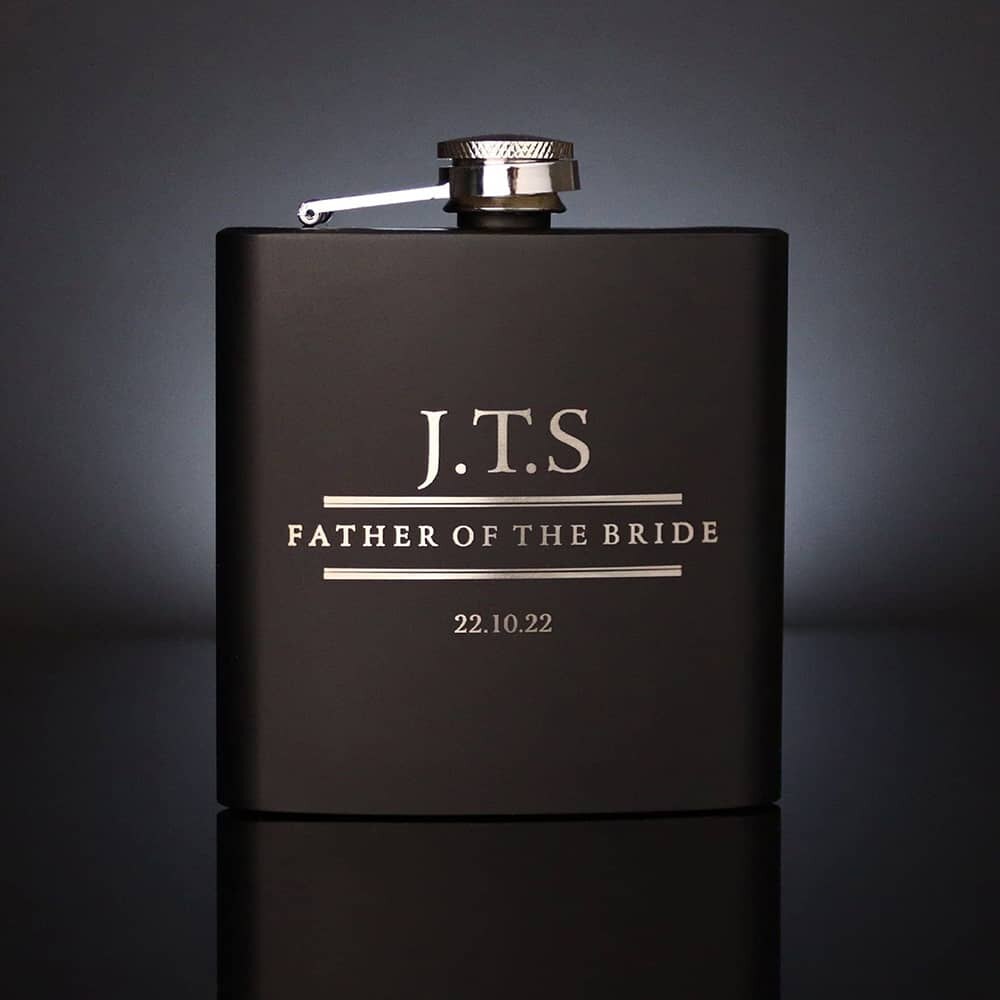 Personalised 6OZ Pocket Portable Stainless Steel Hip Flask