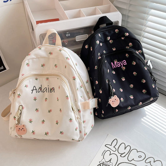 Personalised Flower Backpacks. Back to School