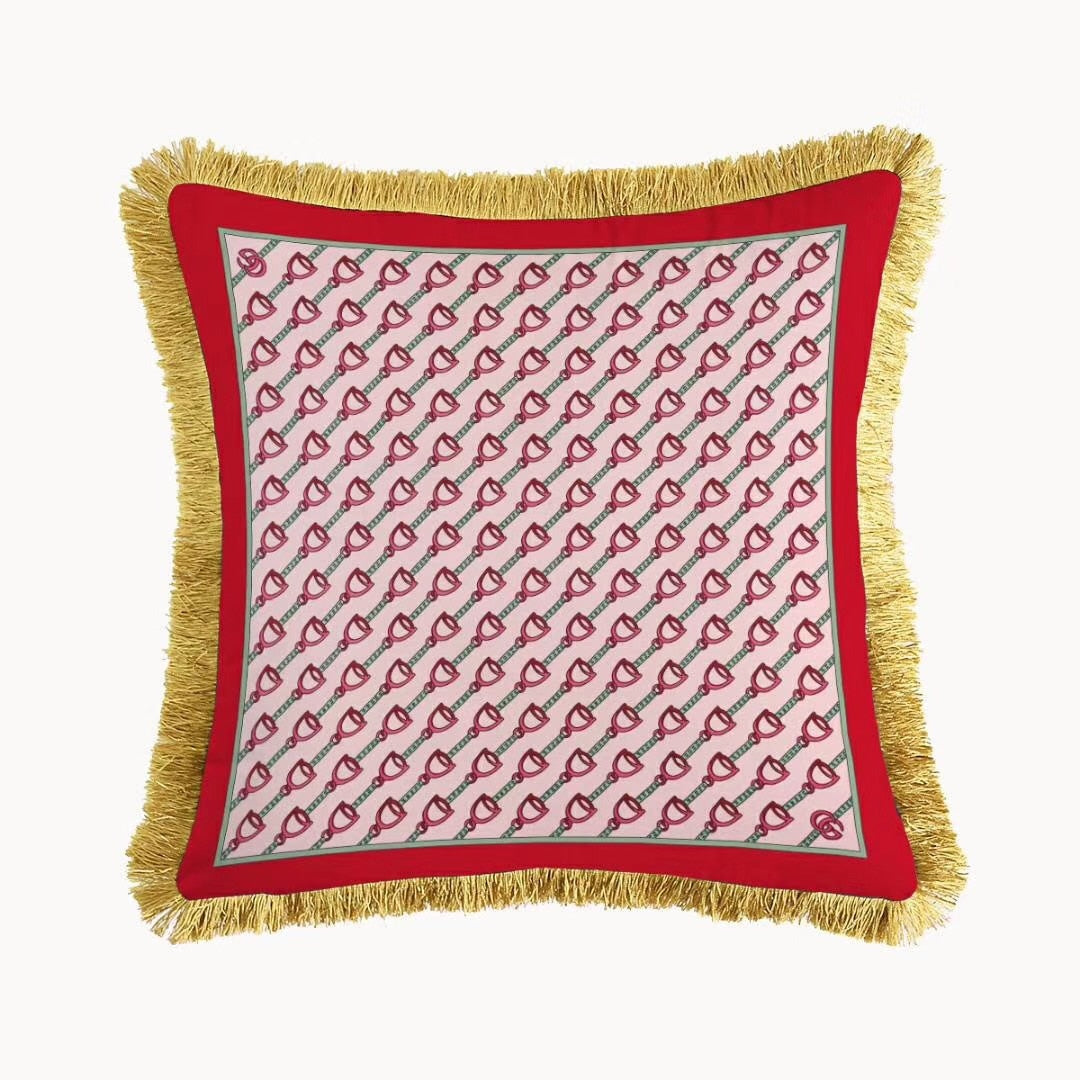 Luxury GG Printing Square Pillowcase Cushion Cover