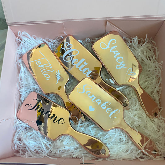 Personalised Hair Brush Bride Custom Gift