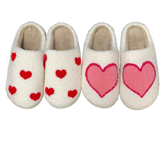 Love Heart Cozy Indoor Slippers