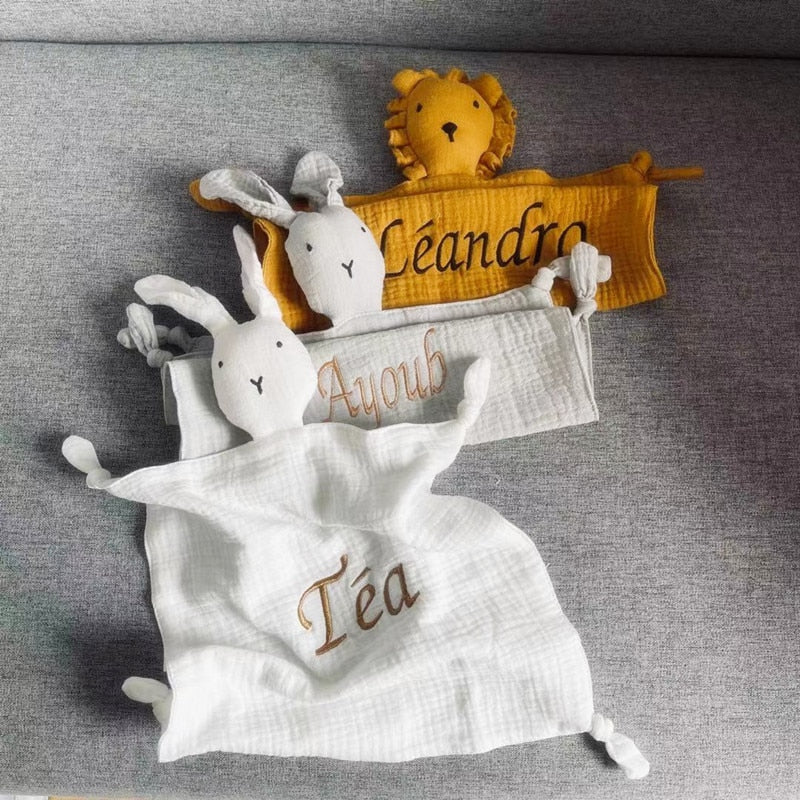 Embroided Kids Sleep Toy Soothe Comforter
