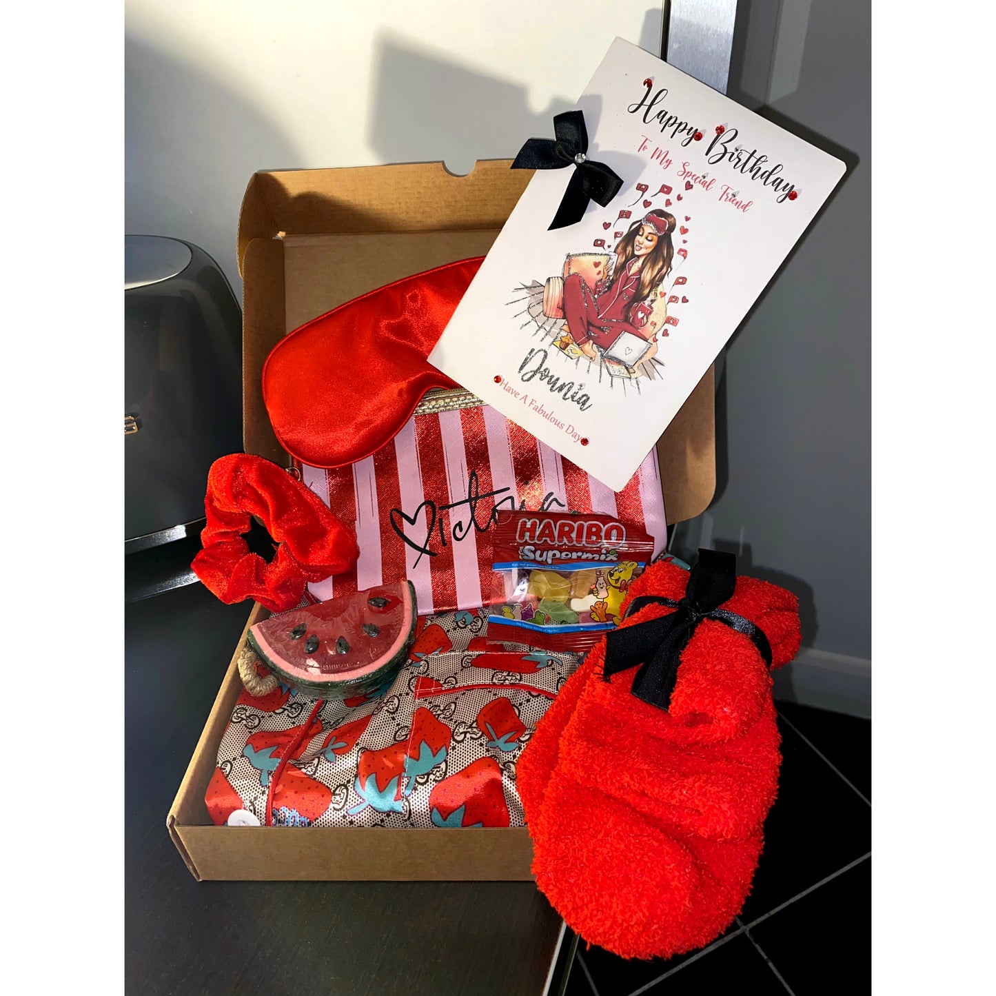 Red GG Pyjama Gift Box