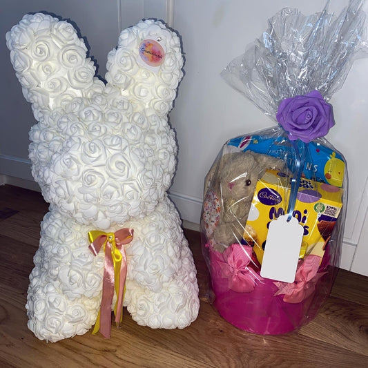 LARGE ROSE EASTER BUNNY