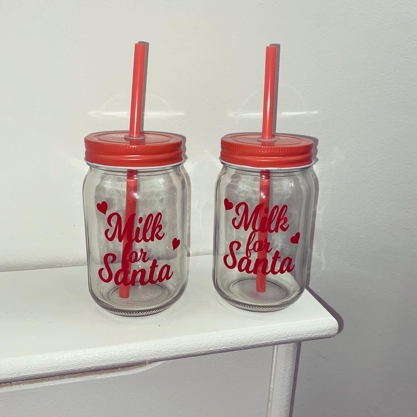X2 Milk For Santa Tumbler Glasses
