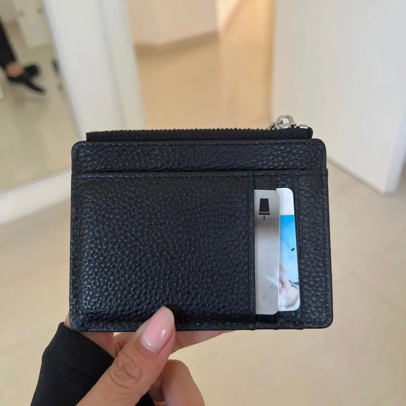 Genuine Leather Customised Pebbled Wallet ID Coin Purse