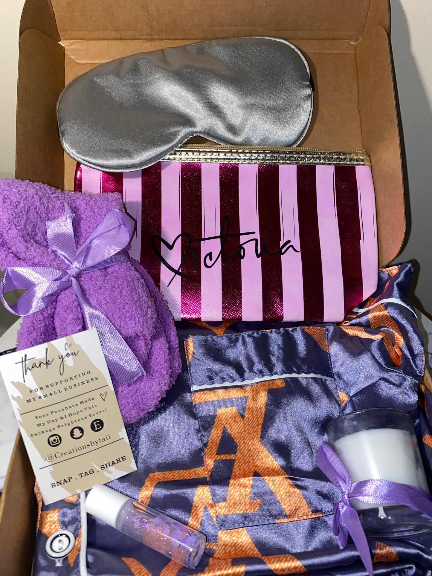 Purple LV Pyjama Gift Box